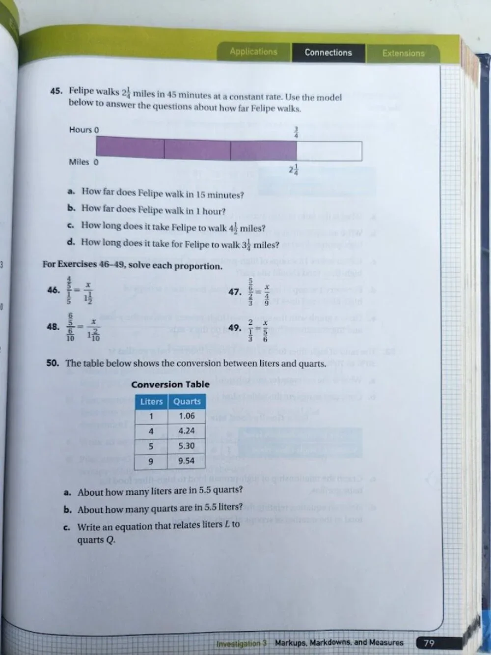 Connected Mathematics 3 Grade 7 CMP3 7th Grade Textbook Book Hardcover Pearson /
